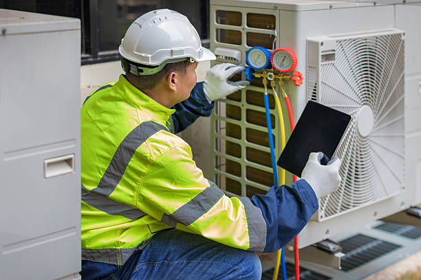 Professional Ac Installation technician working in Mottville, NY